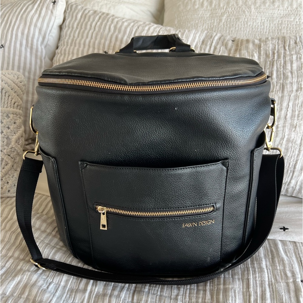 Fawn Design Black diaper bag